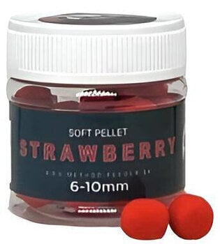 Pelletit Method Feeder Fans Soft Pellet 10 mm-6 mm Strawberry Pelletit - 1