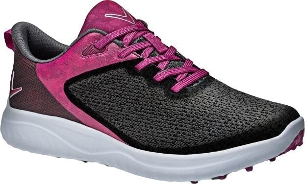 Chaussures de golf pour femmes Callaway Anza Aero Womens Golf Shoes Charcoal/Purple 40,5