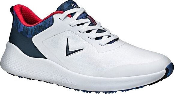Chaussures de golf pour hommes Callaway Chev Star Mens Golf Shoes White/Navy/Red 40,5 - 1