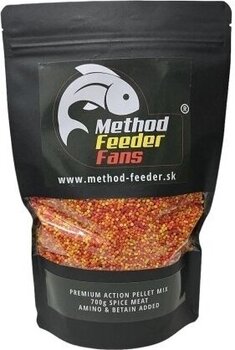 Pelete Method Feeder Fans Premium Action Pellet Mix 700 g Spice Meat Pelete - 1