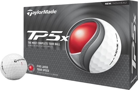 Golfová loptička TaylorMade TP5x Golf Balls White - 1