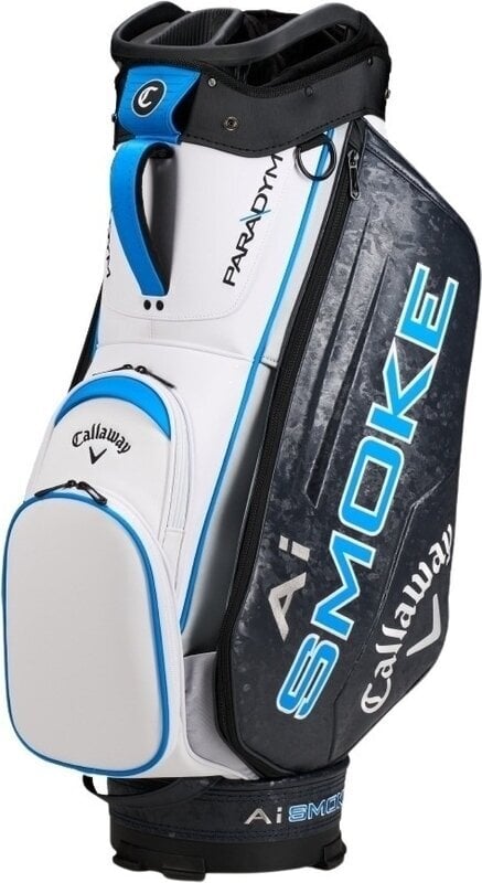 Golf Bag Callaway Paradym Ai Smoke White/Blue Golf Bag