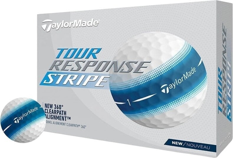 Golfball TaylorMade Tour Response Stripe Golf Balls Blue