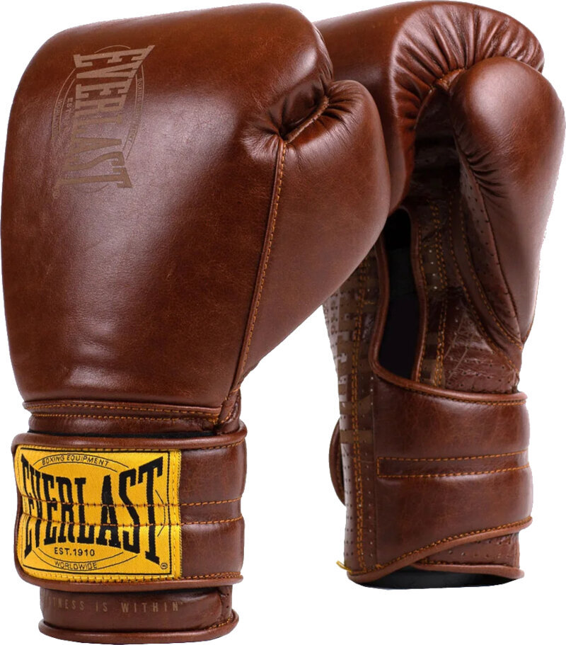 Boxerské a MMA rukavice Everlast 1912 H&L Sparring Gloves Brown 12 oz
