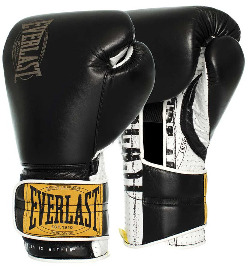 Box és MMA kesztyűk Everlast 1912 H&L Sparring Gloves Black 16 oz