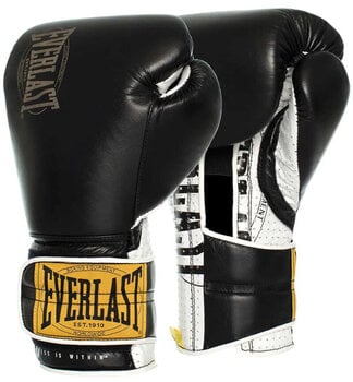 Boxerské a MMA rukavice Everlast 1912 H&L Sparring Gloves Black 16 oz - 1
