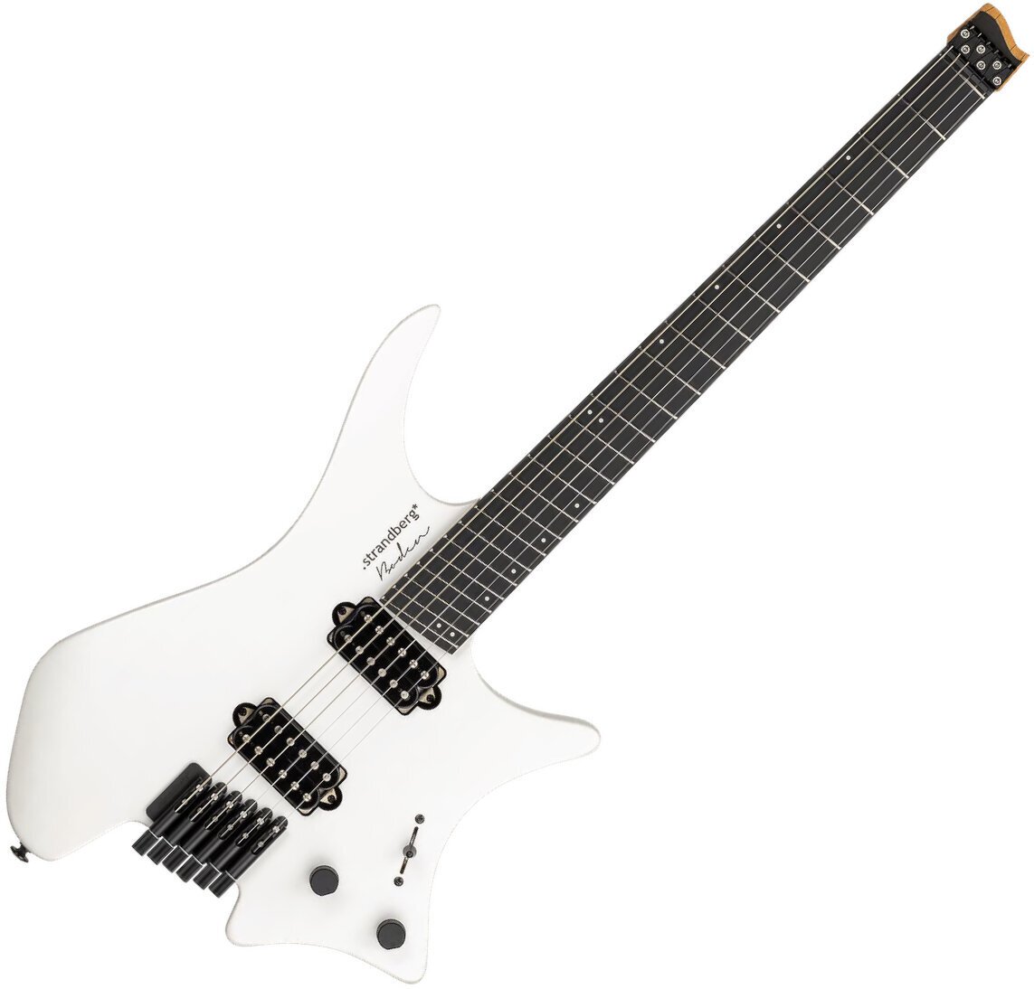 Headless Gitarre Strandberg Boden Metal NX 6 White Granite