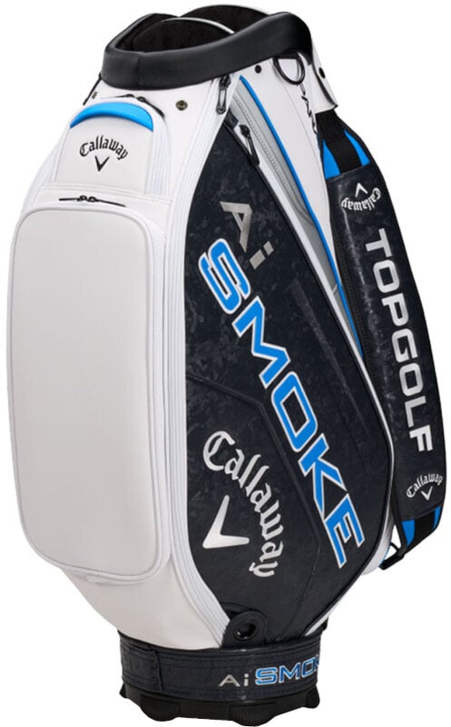 Golf staff bag Callaway Paradym Ai Smoke White/Blue