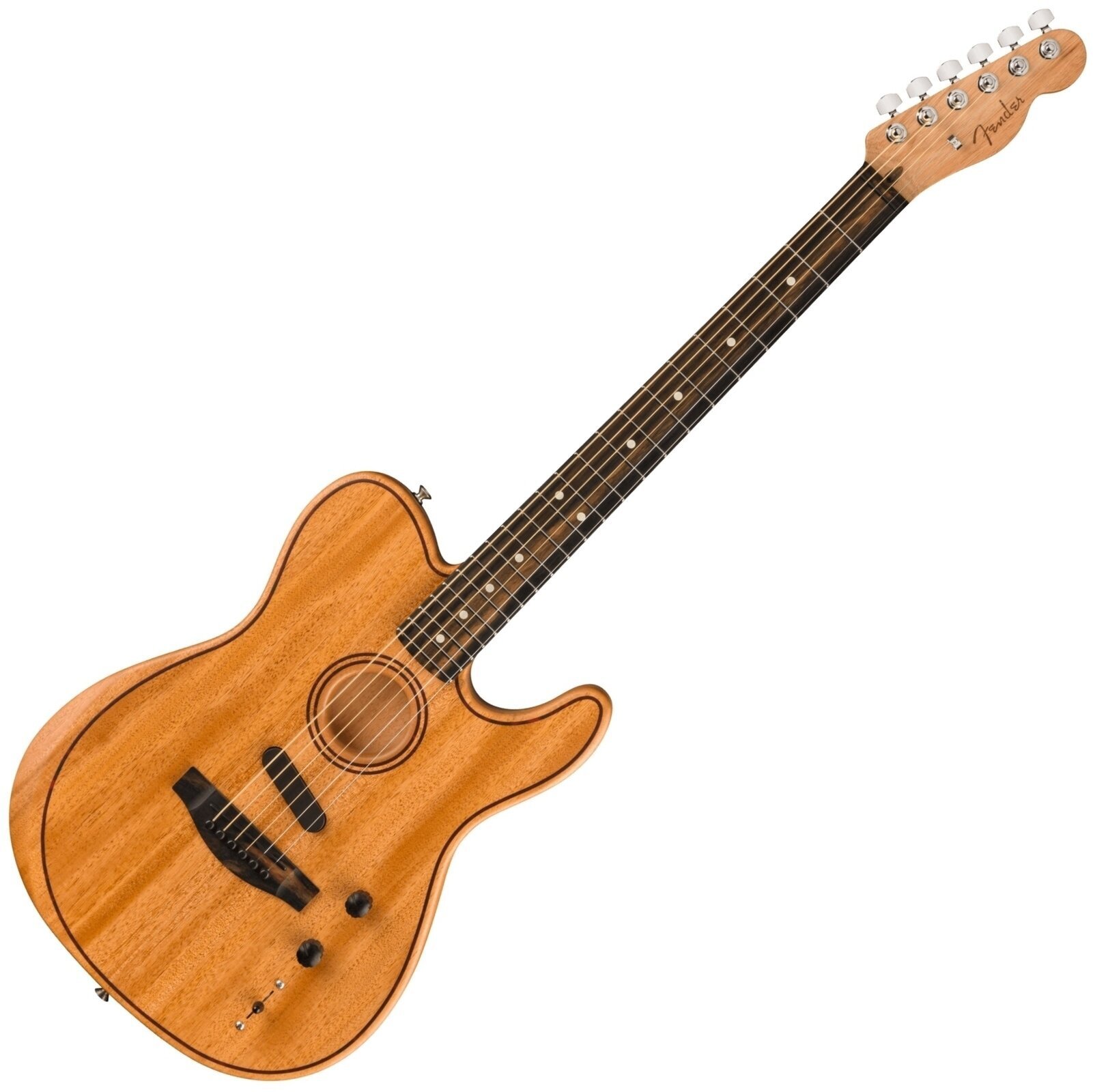 Elektroakustična kitara Fender American Acoustasonic Telecaster All-Mahogany Natural