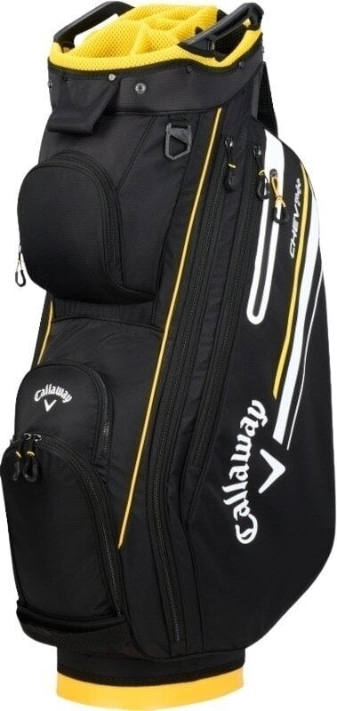 Чантa за голф Callaway Chev 14+ Black/Golden Rod Чантa за голф