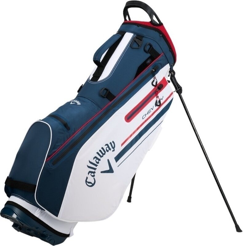 Borsa da golf Stand Bag Callaway Chev Dry White/Navy/Red Borsa da golf Stand Bag