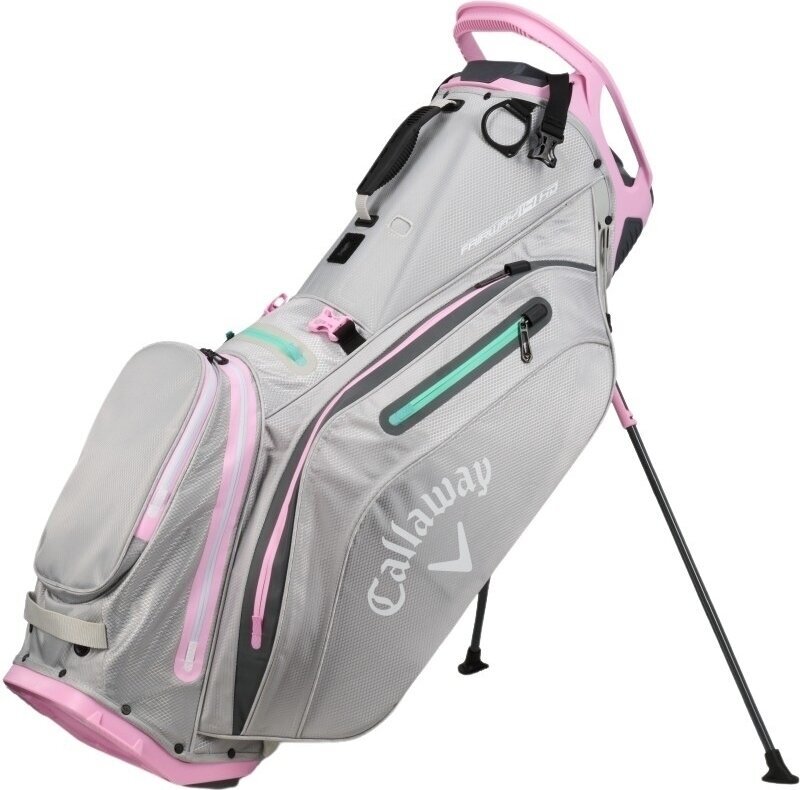 Saco de golfe Callaway Fairway 14 HD Grey/Pink Saco de golfe