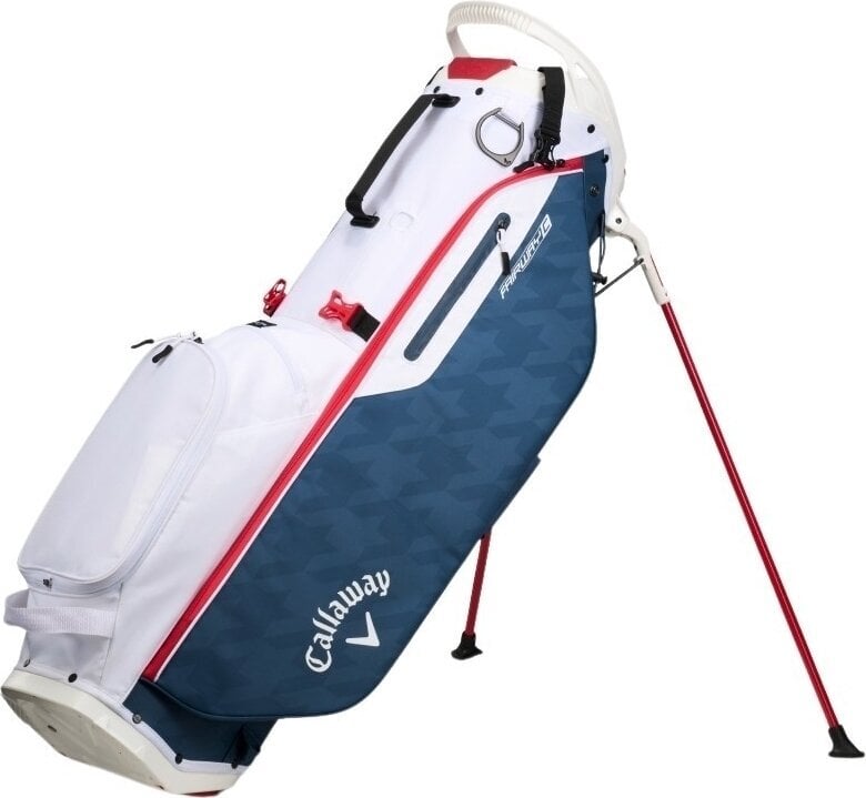 Golfbag Callaway Fairway C White/Navy Houndstooth/Red Golfbag