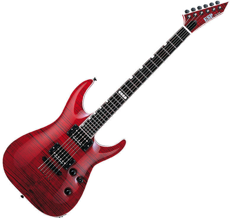 Elektrische gitaar ESP Horizon NT II See Thru Black Cherry Duncan FM