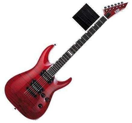 Elektrische gitaar ESP Horizon NT II See Thru Black Duncan FM