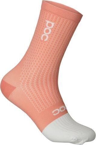 Cyklo ponožky POC Flair Sock Mid Rock Salt/Hydrogen White L Cyklo ponožky