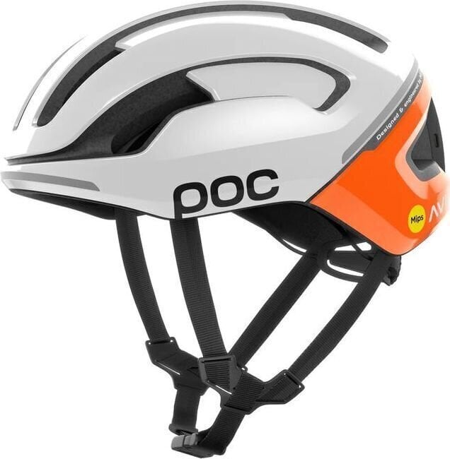 Casco da ciclismo POC Omne Beacon MIPS Fluorescent Orange AVIP/Hydrogen White 56-61 Casco da ciclismo