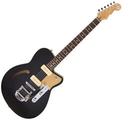 Poolakustiline kitarr Reverend Guitars Club King 290 Midnight Black Poolakustiline kitarr