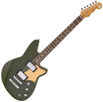 Guitare électrique Reverend Guitars Descent RA Army Green - 1