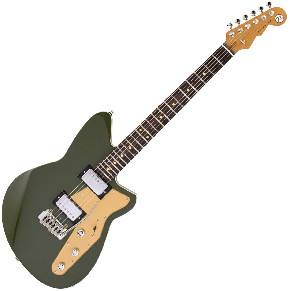 Elektrische gitaar Reverend Guitars Jetstream HB Army Green