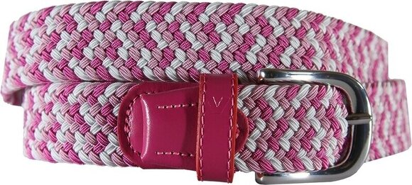 Cinture Alberto Multicolor Braided Belt White/Pink 85 - 1