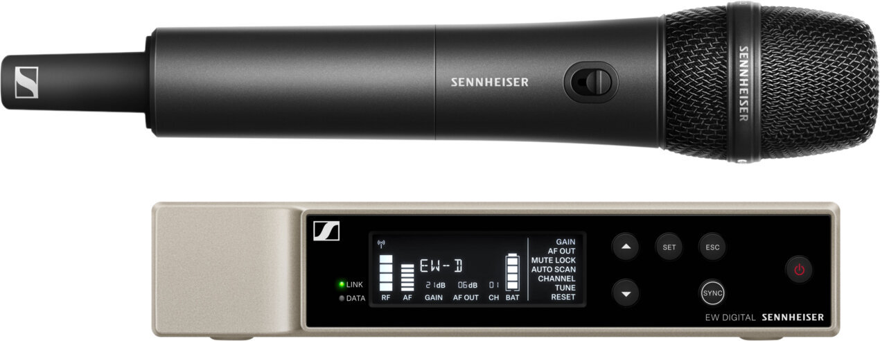 Conjunto de microfone de mão sem fios Sennheiser EW-D 835-S Set R4-9: 552 - 607,8 Mhz