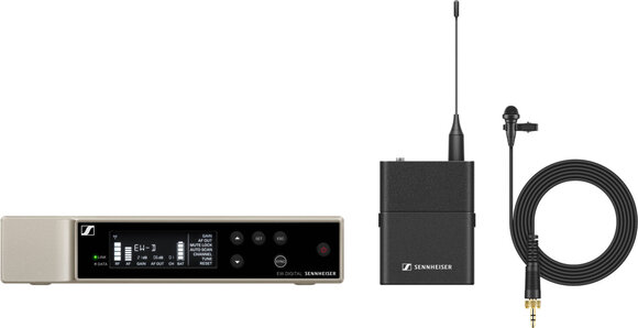 Système sans fil avec micro cravate (lavalier) Sennheiser EW-D ME2 Set Q1-6: 470 - 526 MHz - 1