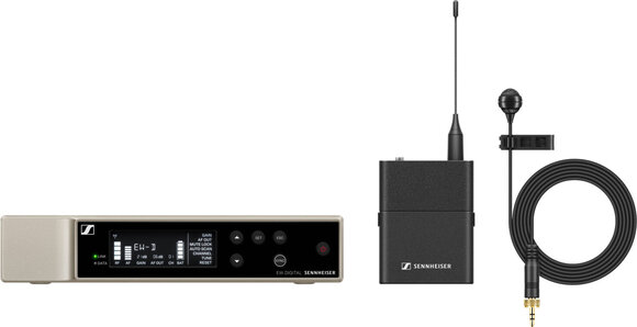 Système sans fil avec micro cravate (lavalier) Sennheiser EW-D ME4 Set Q1-6: 470 - 526 MHz - 1