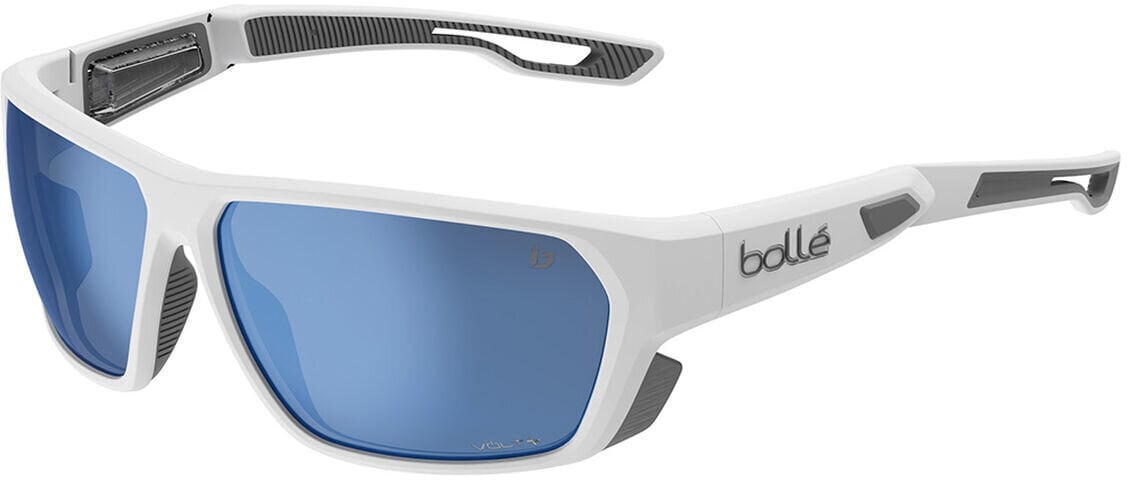 Sonnenbrille fürs Segeln Bollé Airfin White Matte Grey/Volt+ Offshore Polarized Sonnenbrille fürs Segeln