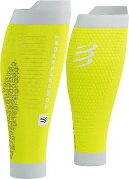 Calf covers for runners Compressport R2 3.0 Yellow/White T2 Calf covers for runners - 1