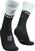 Juoksusukat Compressport Mid Compression Socks V2.0 Black/White T4 Juoksusukat