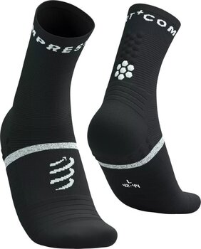 Calcetines para correr Compressport Pro Marathon Socks V2.0 Black/White T2 Calcetines para correr - 1