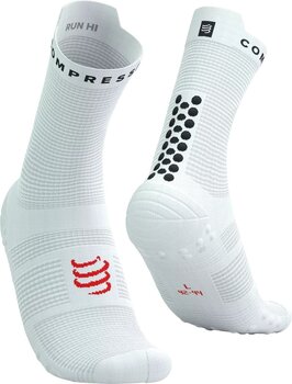 Hardloopsokken Compressport Pro Racing Socks V4.0 Run High White/Black/Core Red T2 Hardloopsokken - 1
