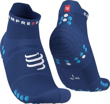 Running socks
 Compressport Pro Racing Socks V4.0 Run Low Sodalite/Fluo Blue T1 Running socks - 1