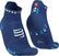 Hardloopsokken Compressport Pro Racing Socks V4.0 Run Low Sodalite/Fluo Blue T1 Hardloopsokken