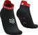 Løbestrømper Compressport Pro Racing Socks V4.0 Run Low Black/Core Red/White T2 Løbestrømper