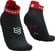 Hardloopsokken Compressport Pro Racing Socks V4.0 Run Low Black/Core Red/White T3 Hardloopsokken