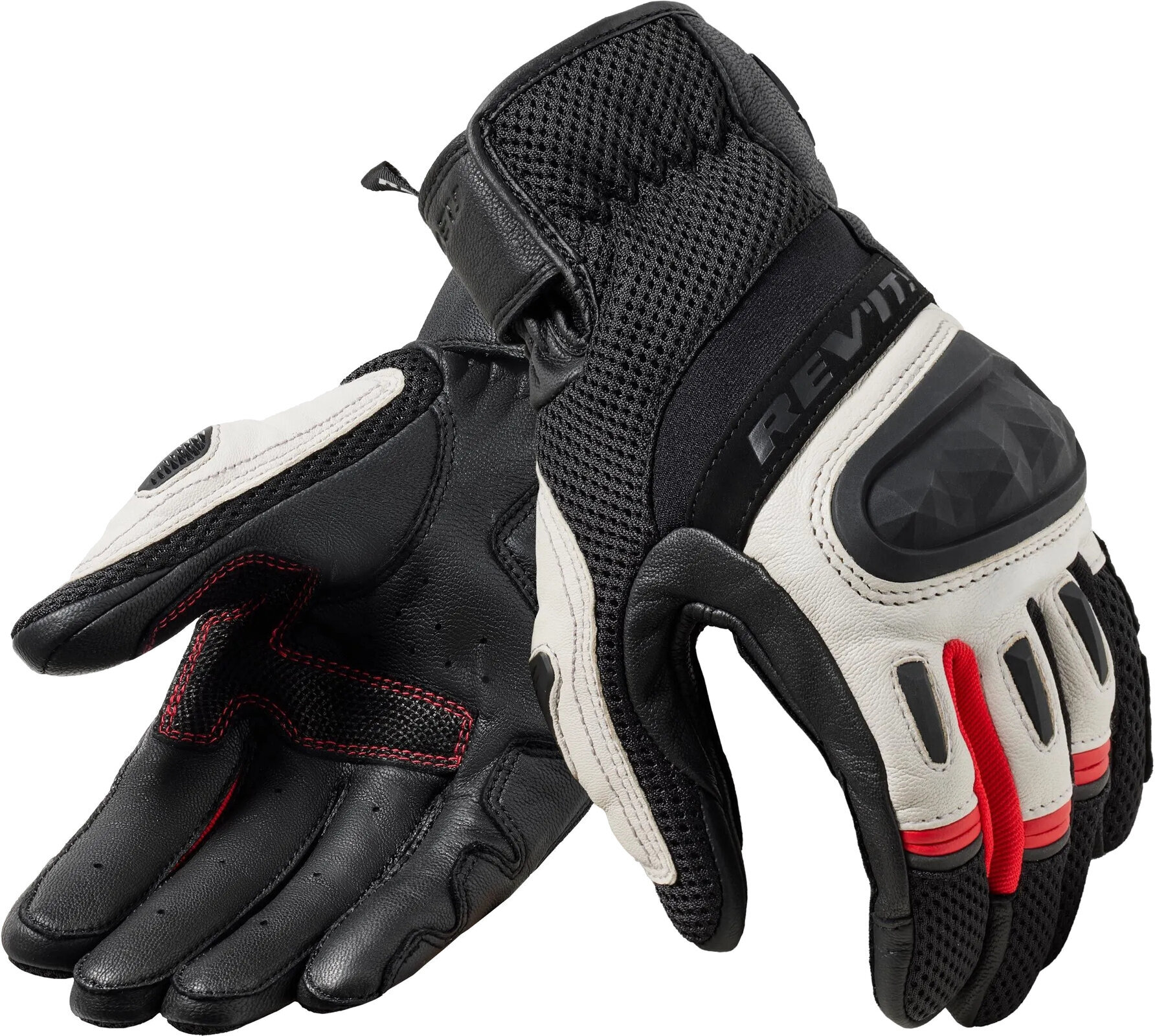 Levně Rev'it! Gloves Dirt 4 Black/Red 3XL Rukavice