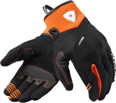 Motorradhandschuhe Rev'it! Gloves Endo Black/Orange 3XL Motorradhandschuhe - 1