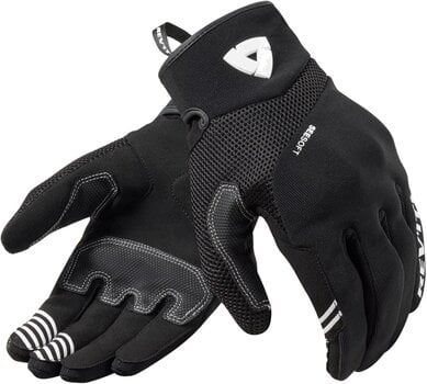 Γάντια Μηχανής Textile Rev'it! Gloves Endo Black/White 3XL Γάντια Μηχανής Textile - 1