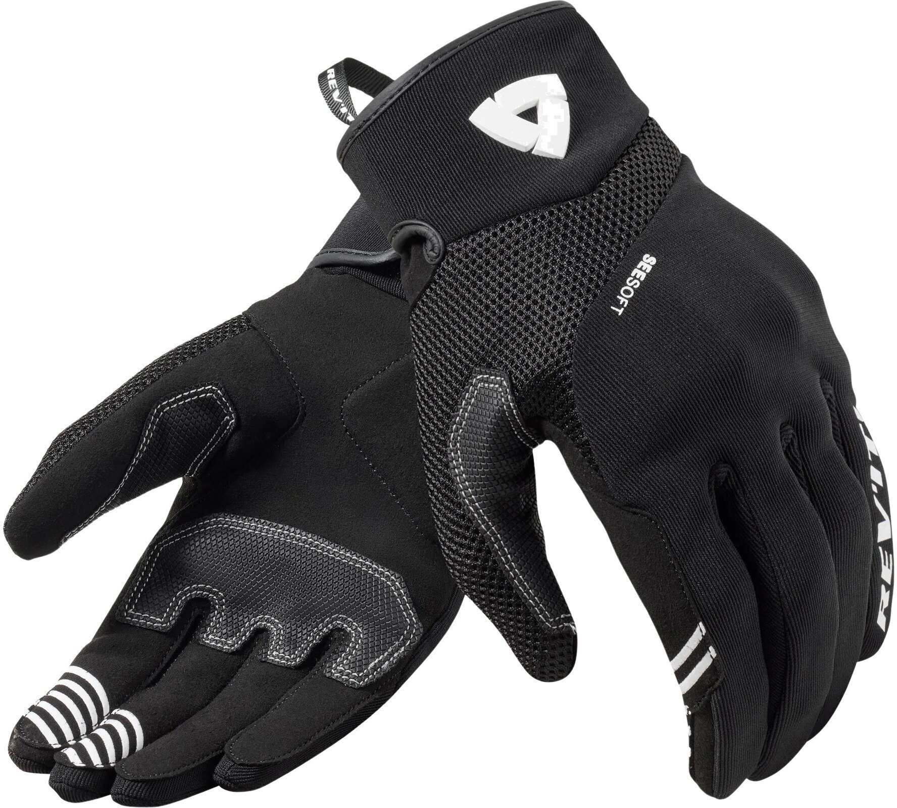 Motorcycle Gloves Rev'it! Gloves Endo Ladies Black/White XXS Motorcycle Gloves