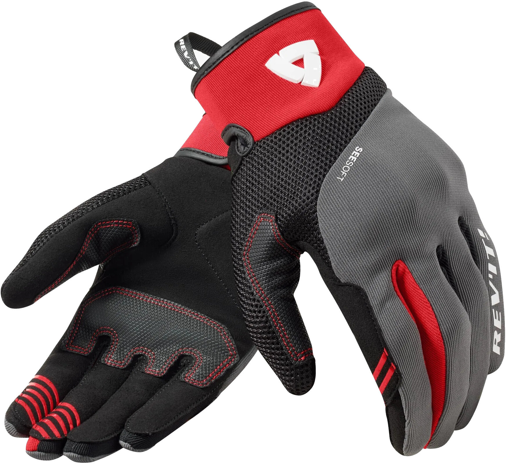 Motorcycle Gloves Rev'it! Gloves Endo Ladies Grey/Red L Motorcycle Gloves