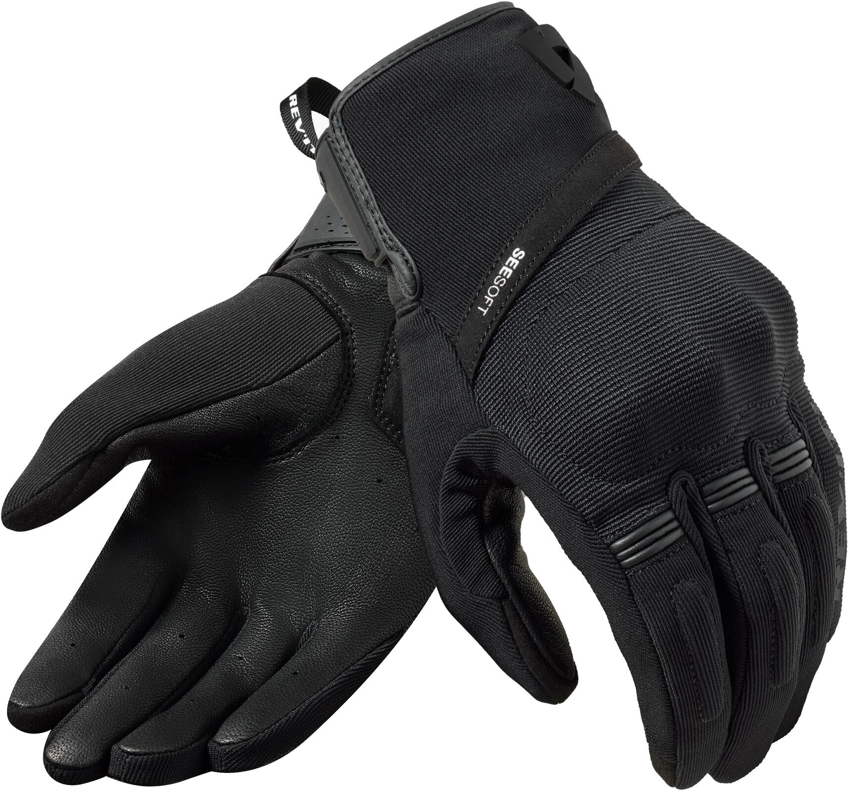 Motorcycle Gloves Rev'it! Gloves Mosca 2 Black 4XL Motorcycle Gloves