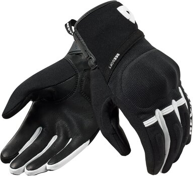 Γάντια Μηχανής Textile Rev'it! Gloves Mosca 2 Black/White 3XL Γάντια Μηχανής Textile - 1
