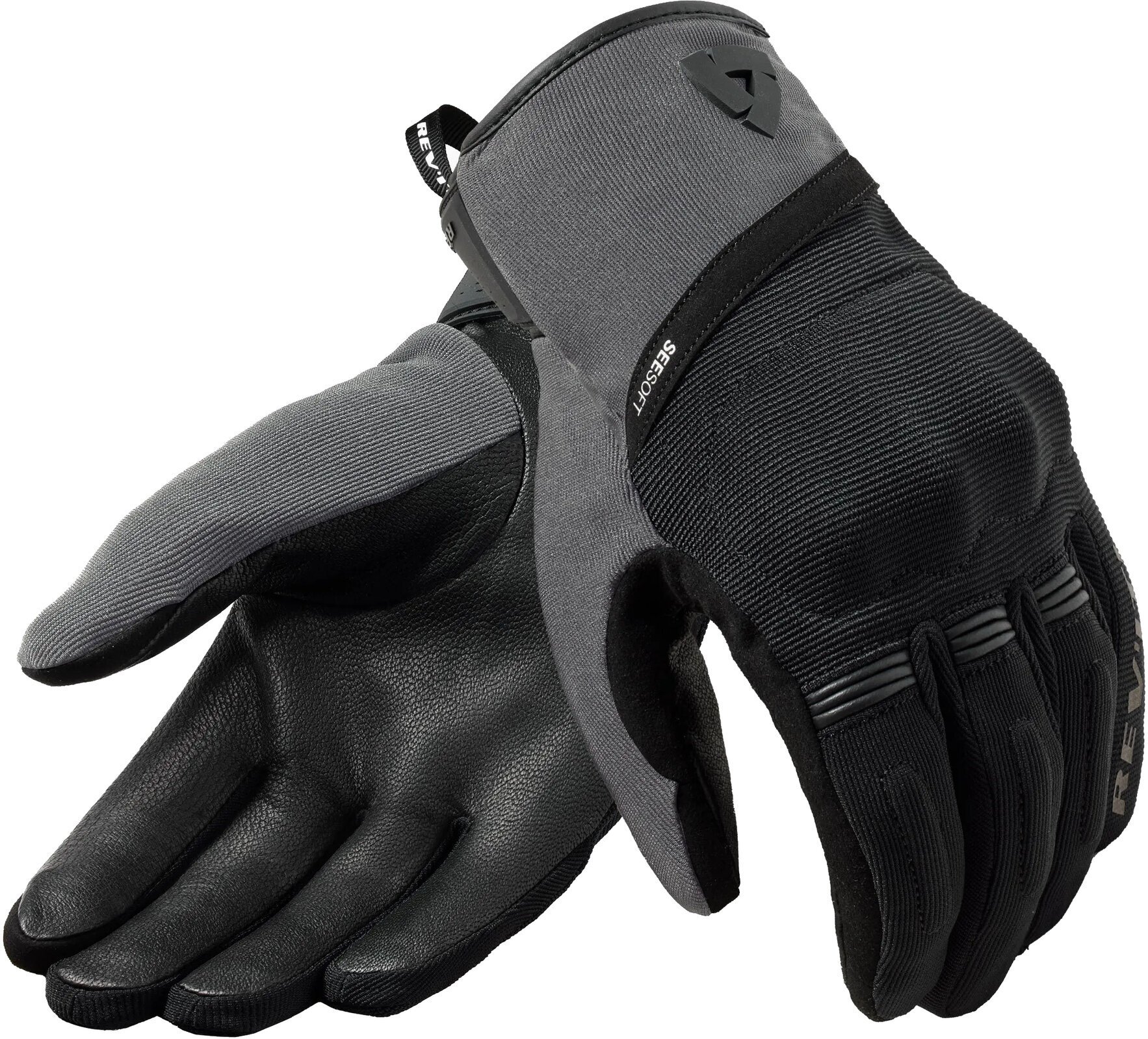 Γάντια Μηχανής Textile Rev'it! Gloves Mosca 2 H2O Μαύρο/γκρι 3XL Γάντια Μηχανής Textile