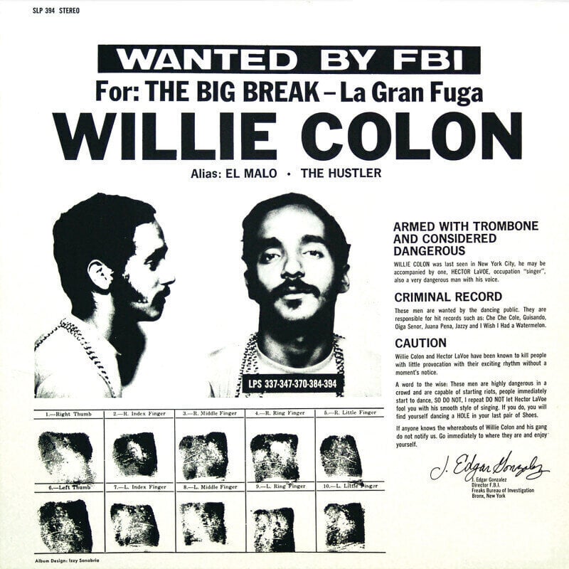 Vinyl Record Willie Colon - La Gran Fuga (LP)