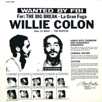 Vinyl Record Willie Colon - La Gran Fuga (LP) - 1