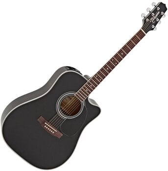 Elektroakusztikus gitár Takamine EF341SC Black - 1