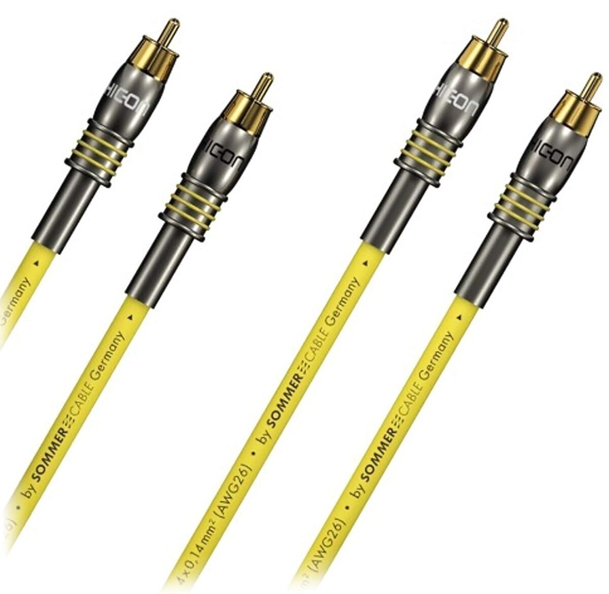 Hi-Fi Audio cable
 Sommer Cable HC Epilogue, Yellow, 2,00m, Pair