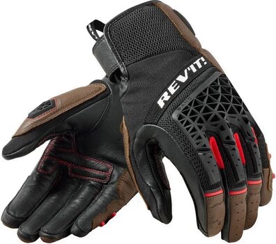 Guantes de moto Rev'it! Gloves Sand 4 Brown/Black 4XL Guantes de moto - 1